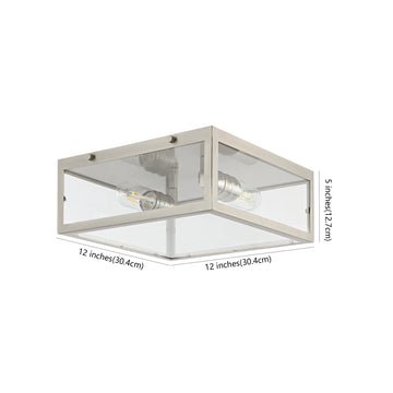 Grayson 12" Metal/Glass LED Flush Mount